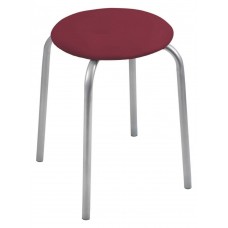 Табурет  Классика-2 арт.ТК02/ТК (круглое сиденье), темно-красный 