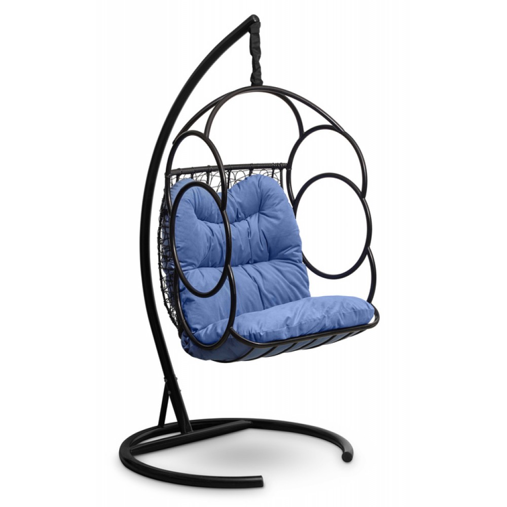Подвесное кресло-кокон SENATORE черное + каркас
