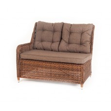  "Бергамо" плетеный правый модуль дивана, цвет коричневый YH-C2579WY brown