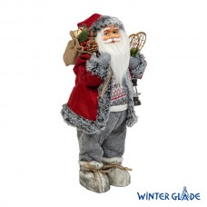 Фигурка Дед Мороз 60 см (красный/серый)