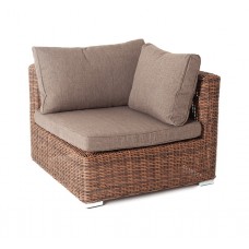  "Лунго" модуль диванный угловой с подушками, цвет коричневый YH-C1031W brown