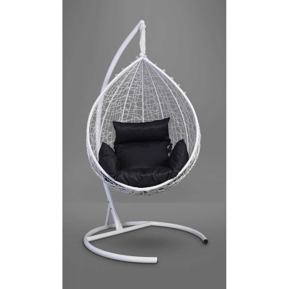 Подвесное кресло-кокон SEVILLA белое + каркас