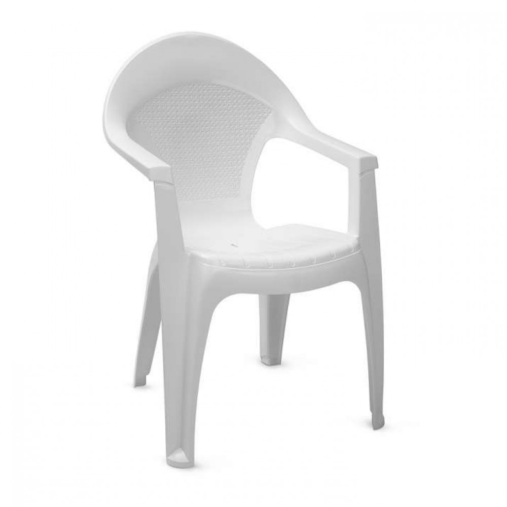 Кресло пластиковое "Барселона" белое