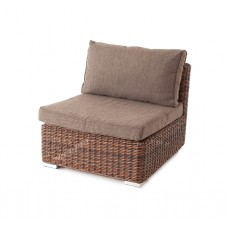  "Лунго" модуль диванный прямой с подушками, цвет коричневый YH-C1032W brown