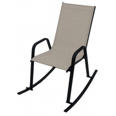 Кресло -качалка Сан-Ремо арт.D466-МТ001 черный серо-бежевый,  