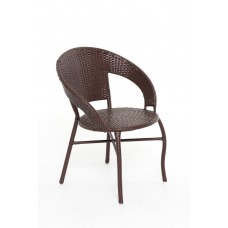 Кресло коричневое GG-04-06 из техноротанга