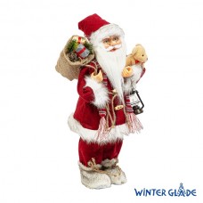 Фигурка Дед Мороз 46 см (красный вельвет)