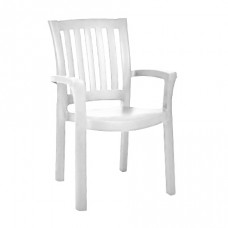 Кресло пластиковое «Анкона» белое