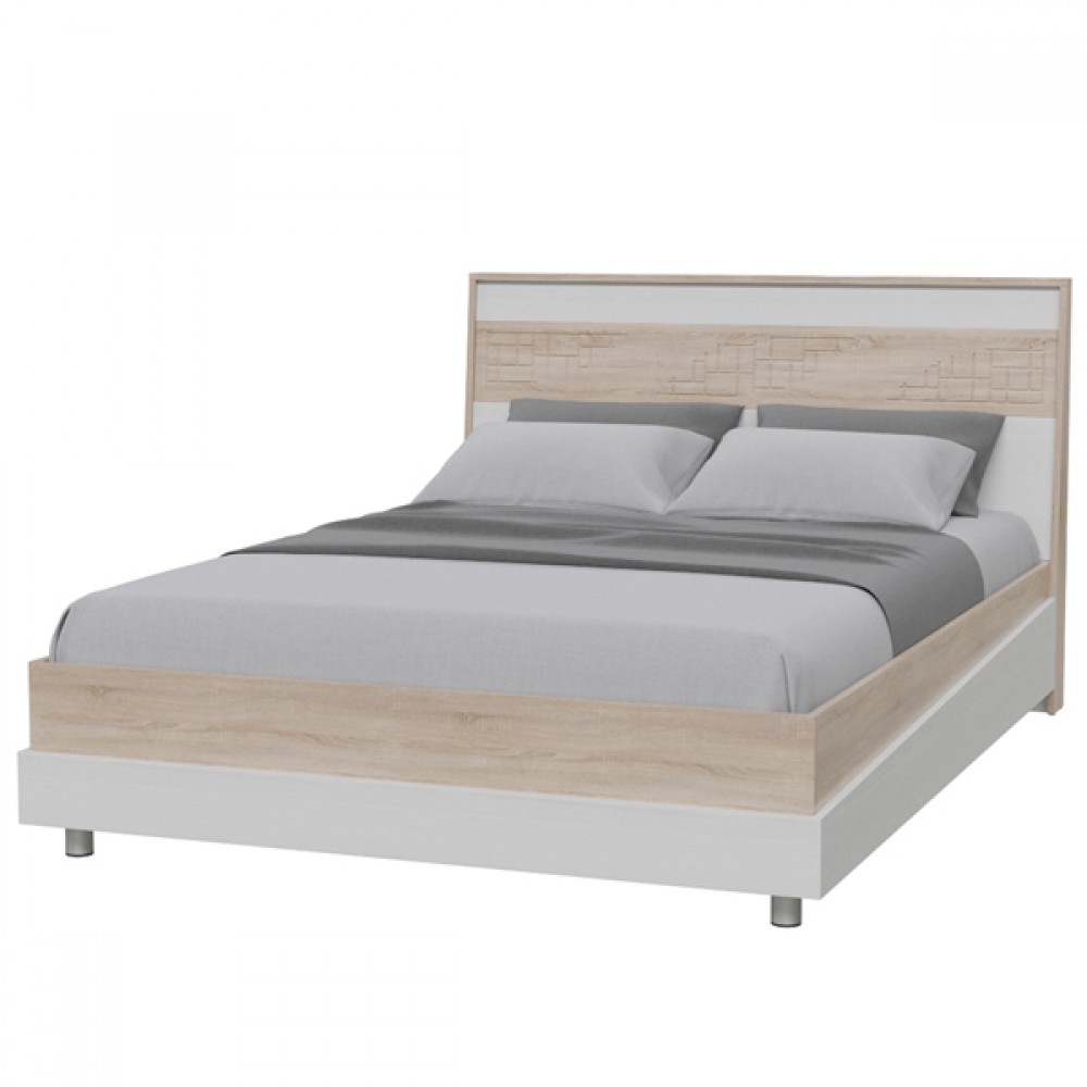 Двуспальная кровать с матрасом в комплекте