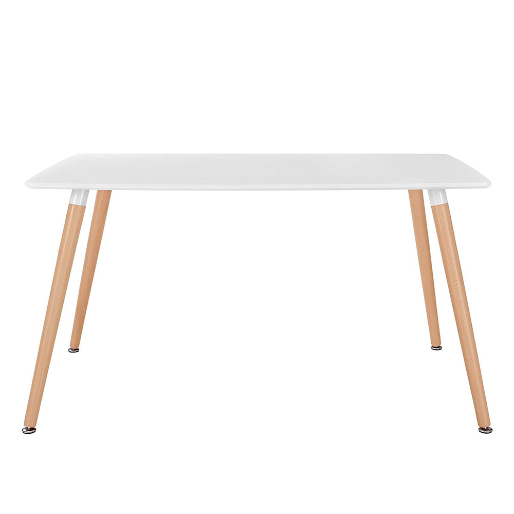 стол белый кухонный с деревянными ножками раздвижной