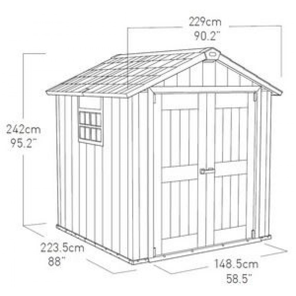 Сарай пластиковый Keter Oakland 7511