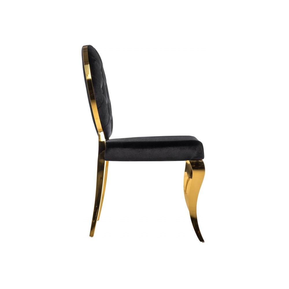 черный и золотой стул