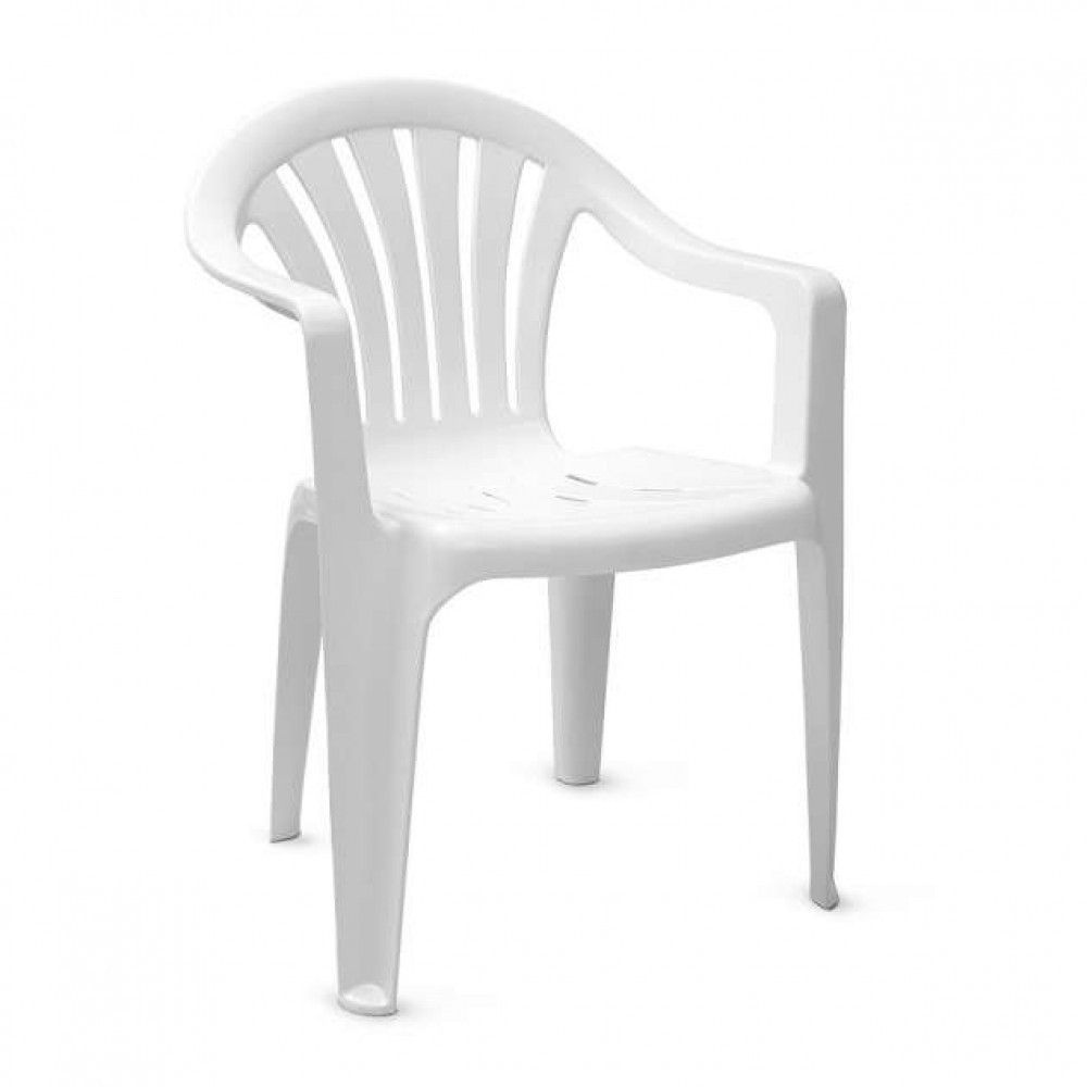 Кресло пластиковое "Милан" белое