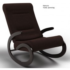 Кресло-качалка Модель 1 Мальта, ткань шоколад