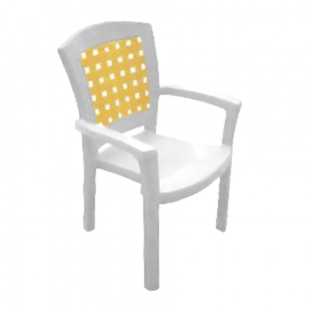 Кресло пластиковое Палермо белое