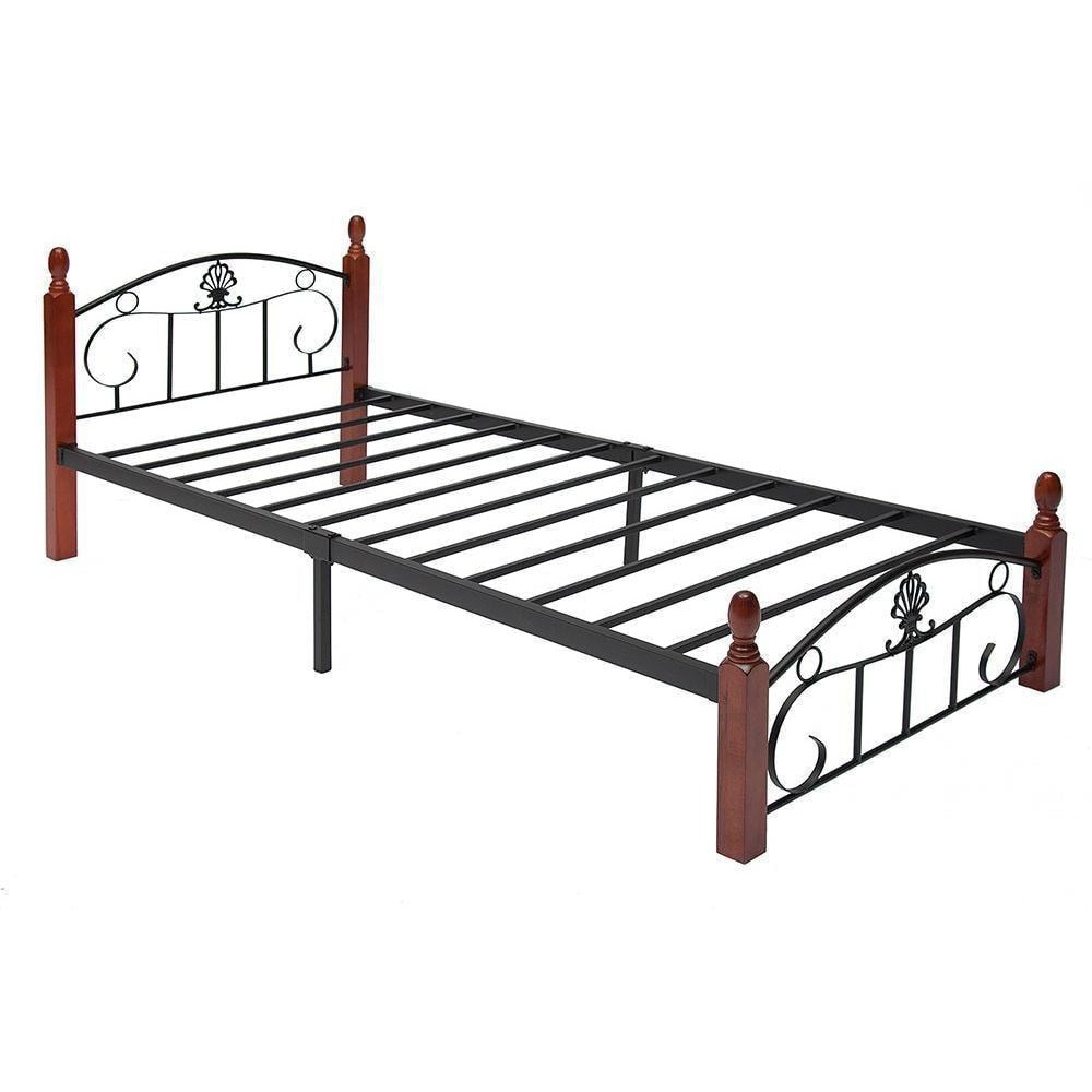 металлическая двуспальная кровать румба