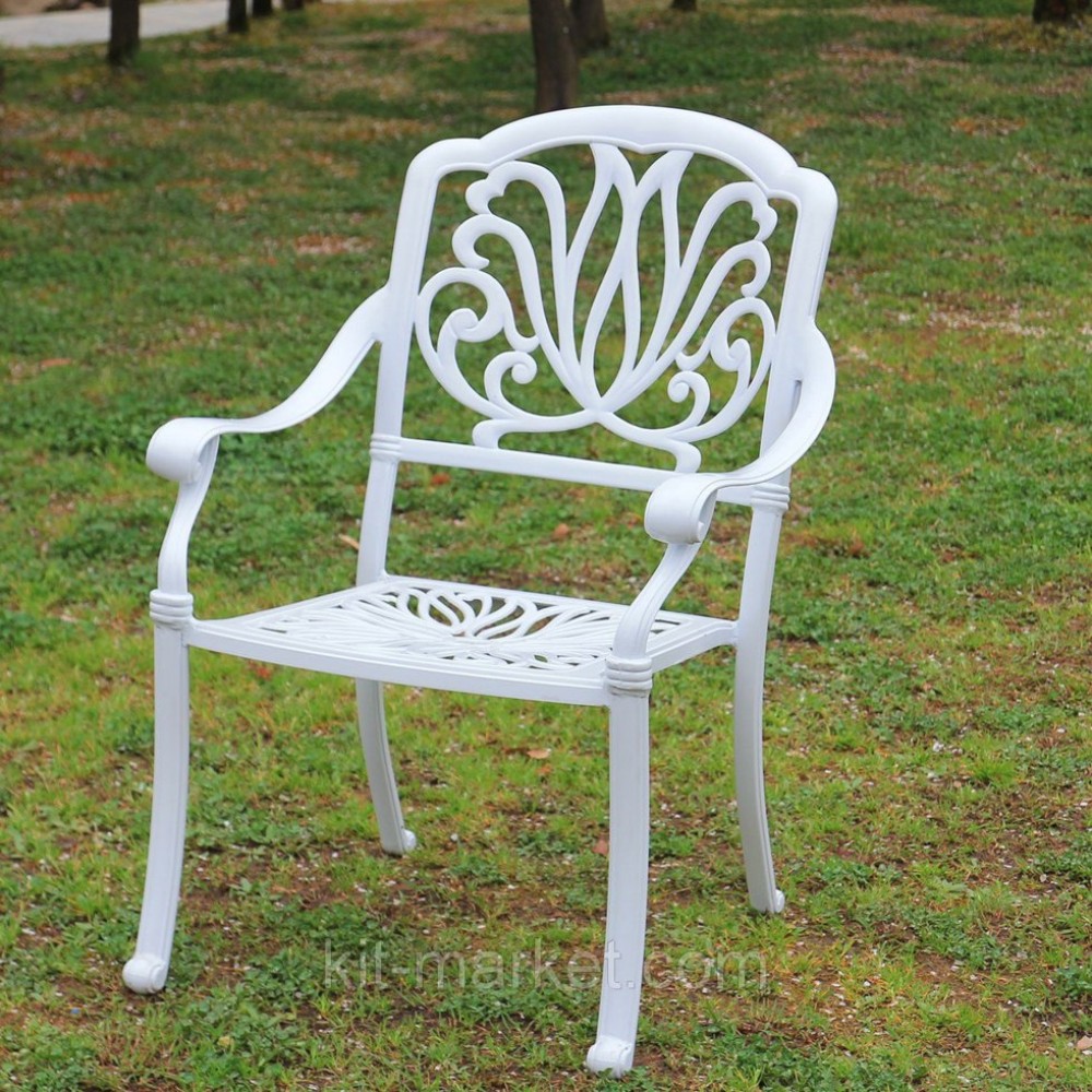 Белая садовая мебель из литого алюминия Florence 8