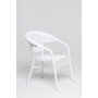 Кресло белое GG-04-04 из техноротанга