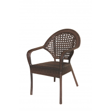 Кресло к набору Аликанте арт.№32 коричневый, черный коричневый,черный,  "Garden story"
