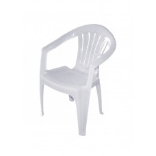 Кресло пластиковое Самба арт.КС-МТ001 (белое) 