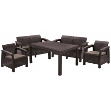 Комплект мебели Корфу 2 Фиеста (Corfu II fiesta) коричневый