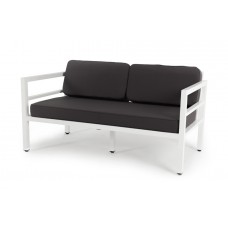  "Эстелья" диван двухместный, алюминиевый каркас EST-S2-001 white