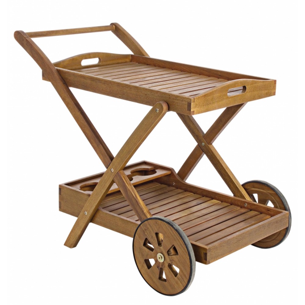 деревянный стол на колесах
