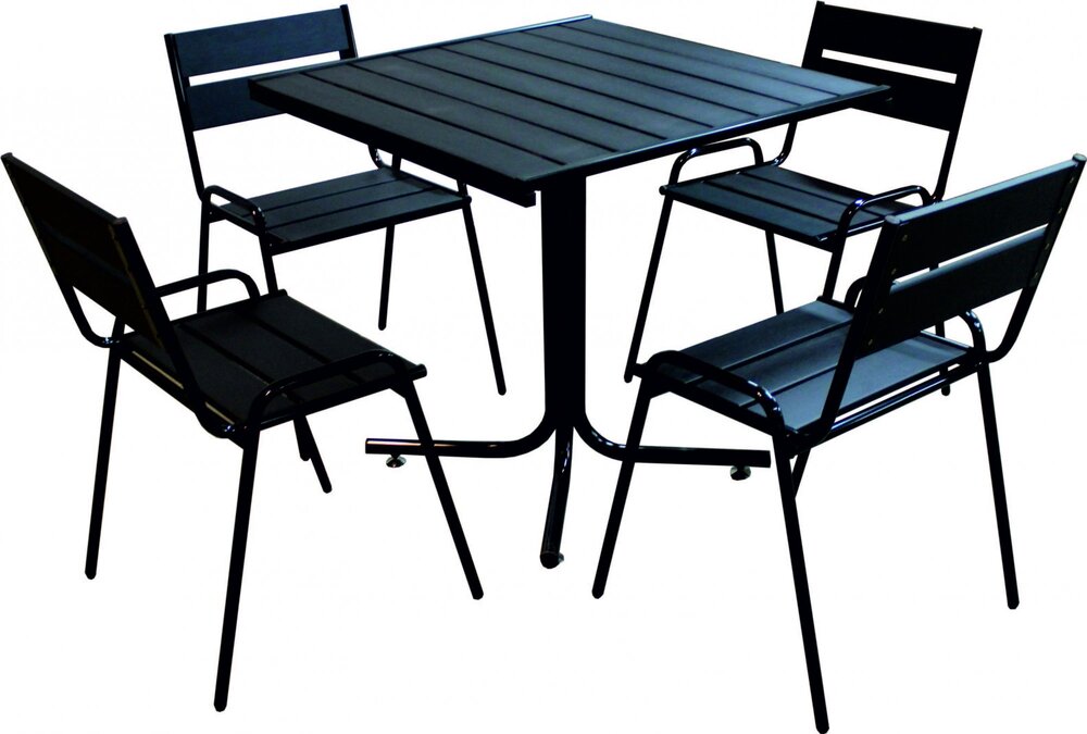 столы и стулья металлические для дачи