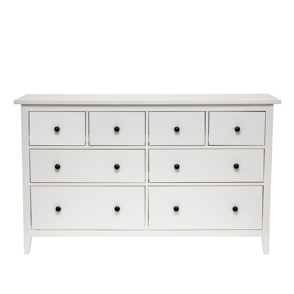 Hemnes ХЕМНЭС комод с 8 ящиками, белая морилка160x96 см